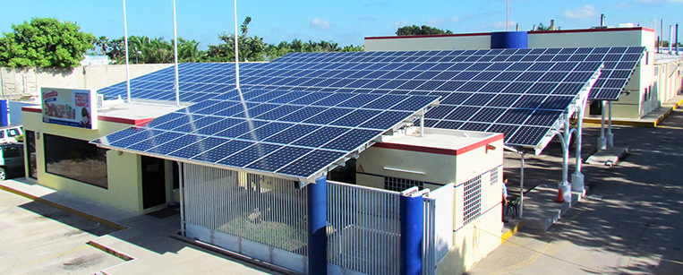 Utiliza energía solar